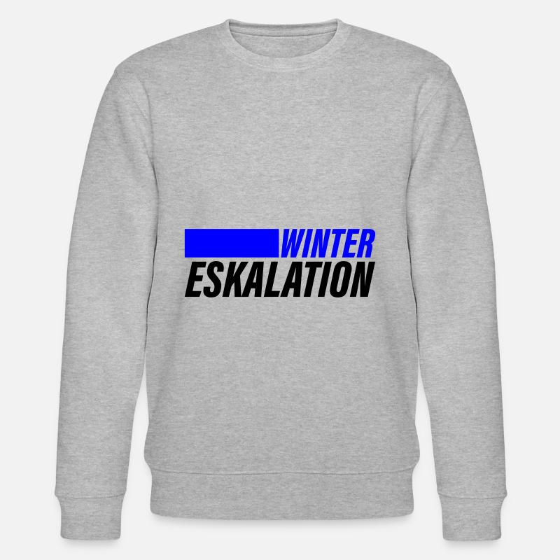 Winter Eskalation - Stanley/Stella Unisex Bio-Sweatshirt CHANGER  - Grau meliert