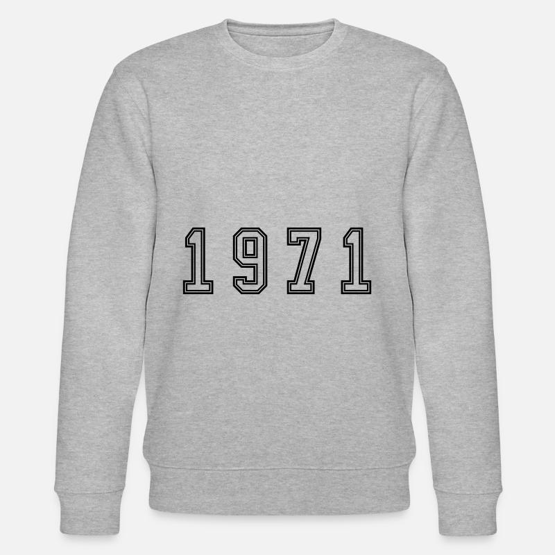 Numéro de l’année 1971 - Sweat bio CHANGER Stanley/Stella Unisexe - gris chiné