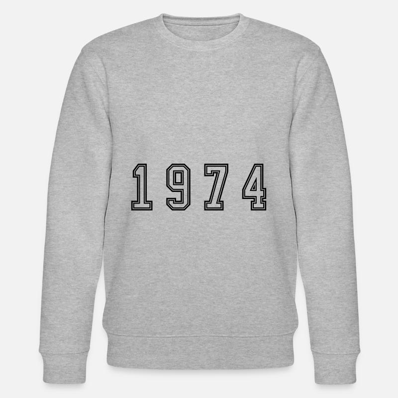 Numéro de l’année 1974 - Sweat bio CHANGER Stanley/Stella Unisexe - gris chiné