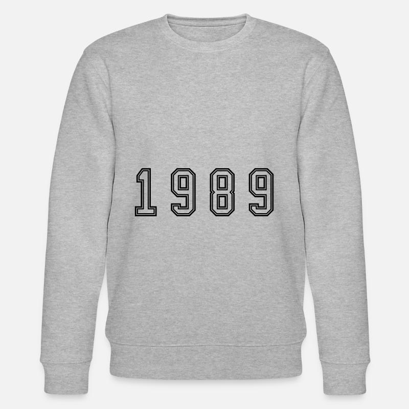 Numéro de l’année 1989 - Sweat bio CHANGER Stanley/Stella Unisexe - gris chiné