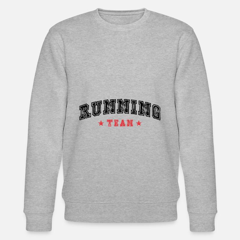 Running Team - Stanley/Stella Unisex Bio-Sweatshirt CHANGER  - Grau meliert