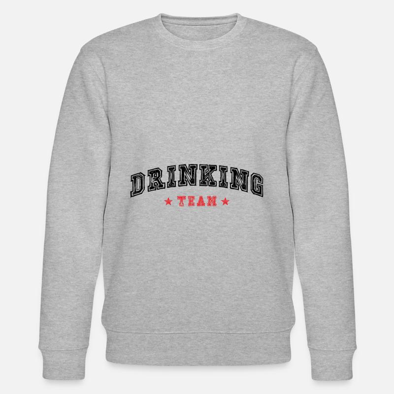 Drinking Team - Stanley/Stella Unisex Bio-Sweatshirt CHANGER  - Grau meliert