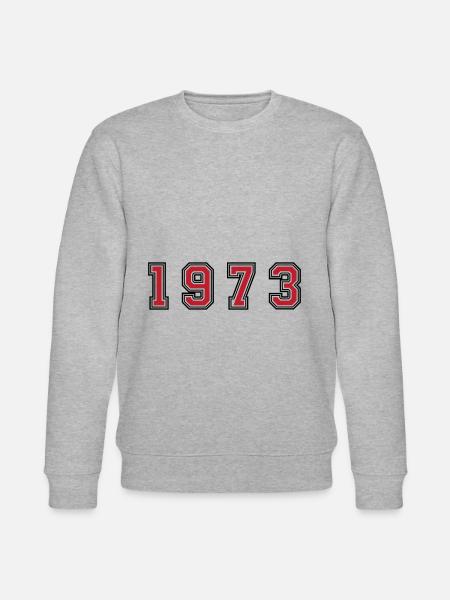 1973 year number - Stanley/Stella CHANGER Unisex Organic Sweatshirt - heather grey