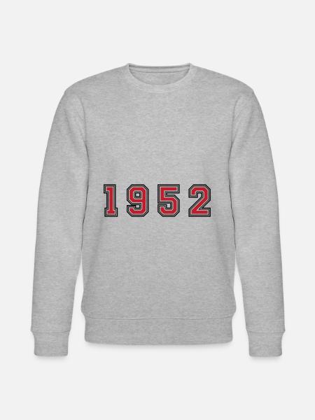 1952 year number - Stanley/Stella CHANGER Unisex Organic Sweatshirt - heather grey