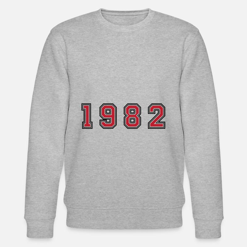 Numéro de l’année 1982 - Sweat bio CHANGER Stanley/Stella Unisexe - gris chiné