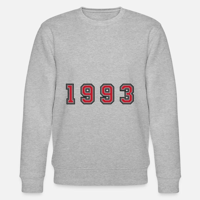 Numéro de l’année 1993 - Sweat bio CHANGER Stanley/Stella Unisexe - gris chiné