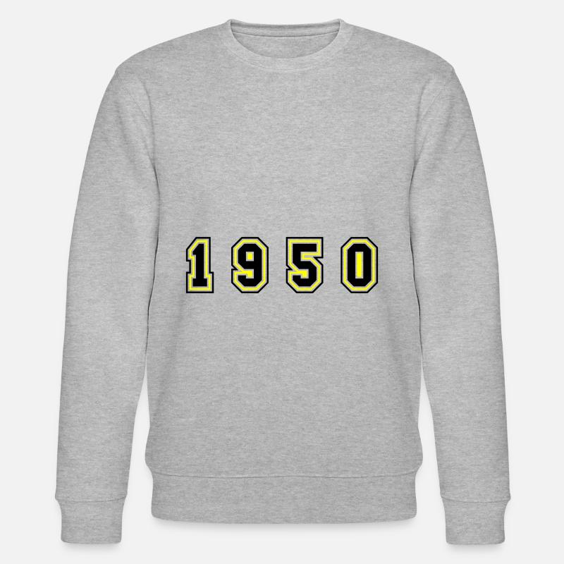 Numéro de l’année 1950 - Sweat bio CHANGER Stanley/Stella Unisexe - gris chiné