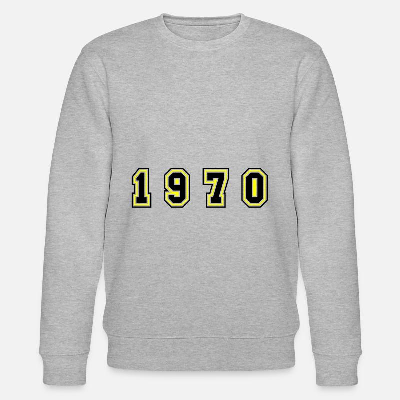 Numéro de l’année 1970 - Sweat bio CHANGER Stanley/Stella Unisexe - gris chiné