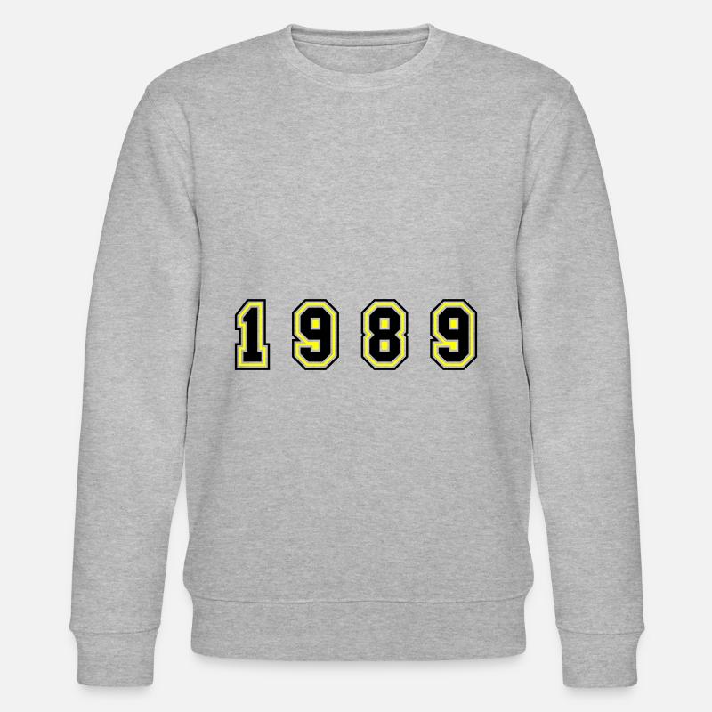 Numéro de l’année 1989 - Sweat bio CHANGER Stanley/Stella Unisexe - gris chiné