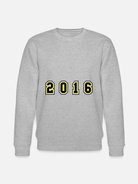2016 Year Number - Stanley/Stella CHANGER Unisex Organic Sweatshirt - heather grey