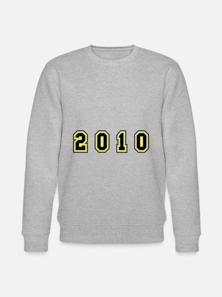 2010 Year Number - Stanley/Stella CHANGER Unisex Organic Sweatshirt - heather grey