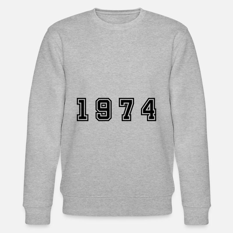 Numéro de l’année 1974 - Sweat bio CHANGER Stanley/Stella Unisexe - gris chiné