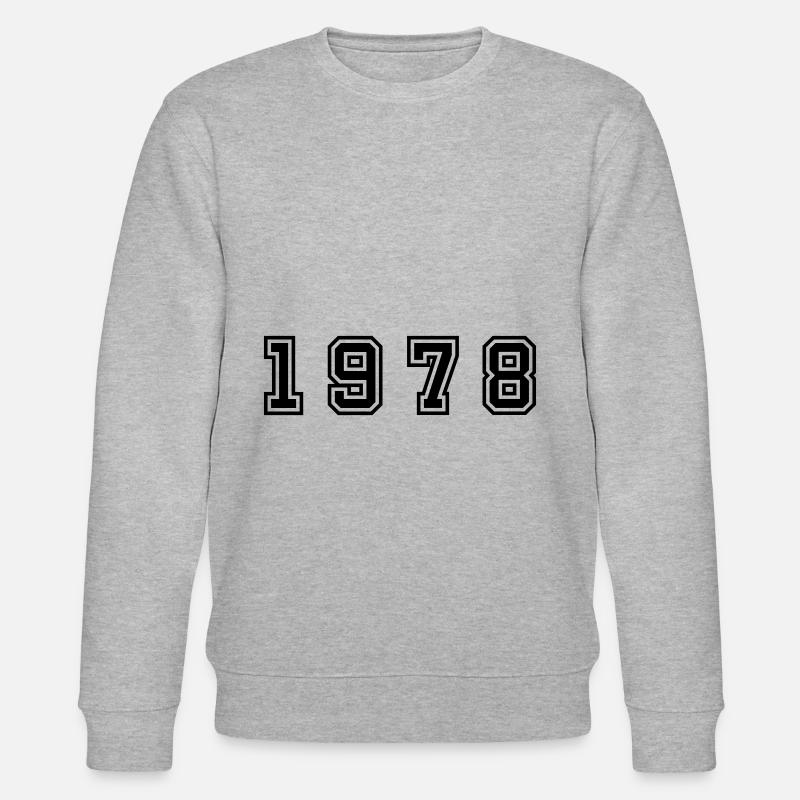 Numéro de l’année 1978 - Sweat bio CHANGER Stanley/Stella Unisexe - gris chiné
