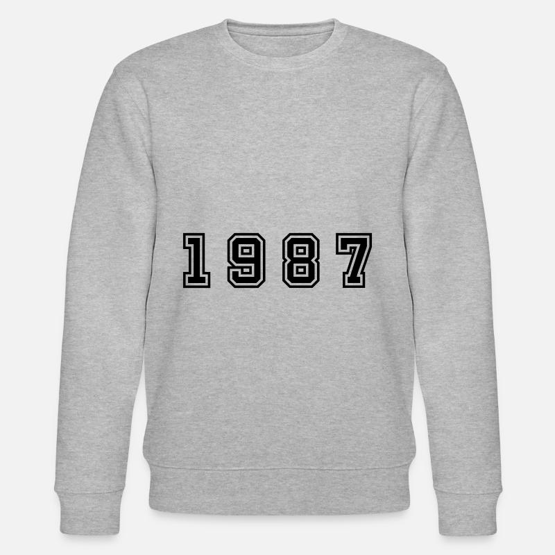 Numéro de l’année 1987 - Sweat bio CHANGER Stanley/Stella Unisexe - gris chiné