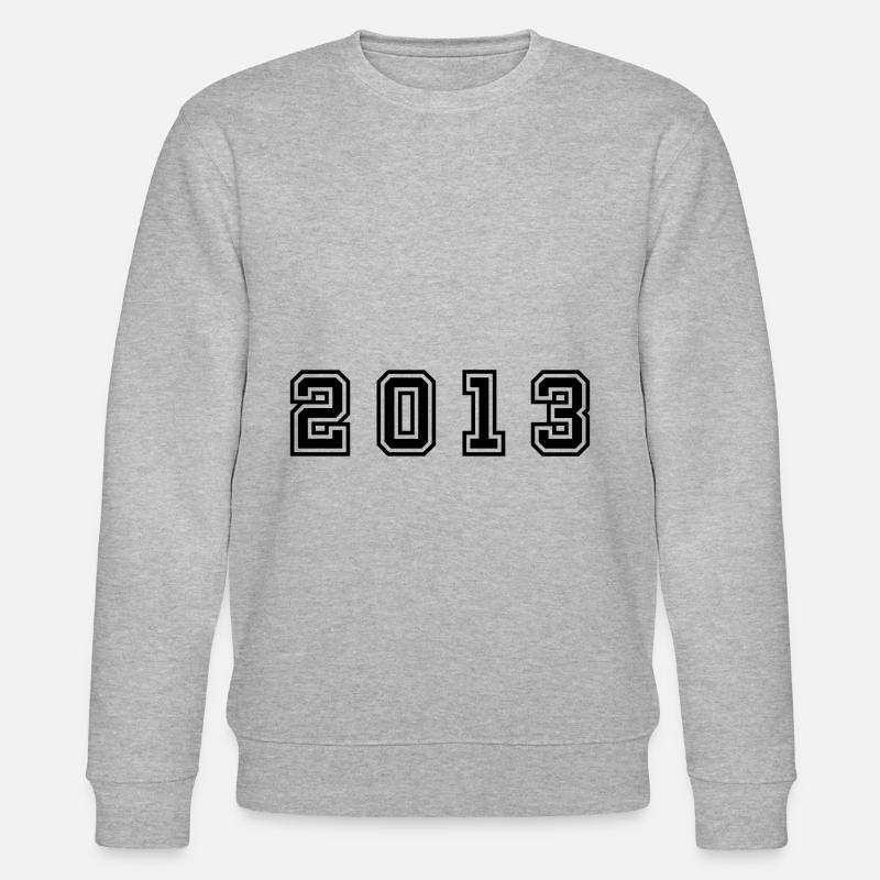 2013 Jahr Zahl - Stanley/Stella Unisex Bio-Sweatshirt CHANGER - Grau meliert
