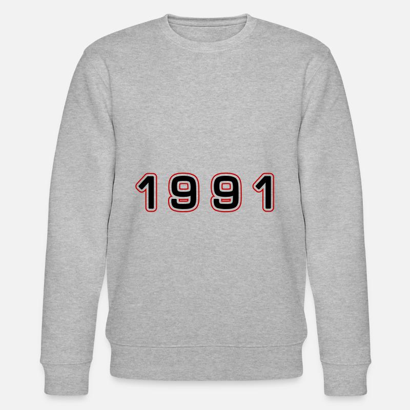 Numéro de l’année 1991 - Sweat bio CHANGER Stanley/Stella Unisexe - gris chiné