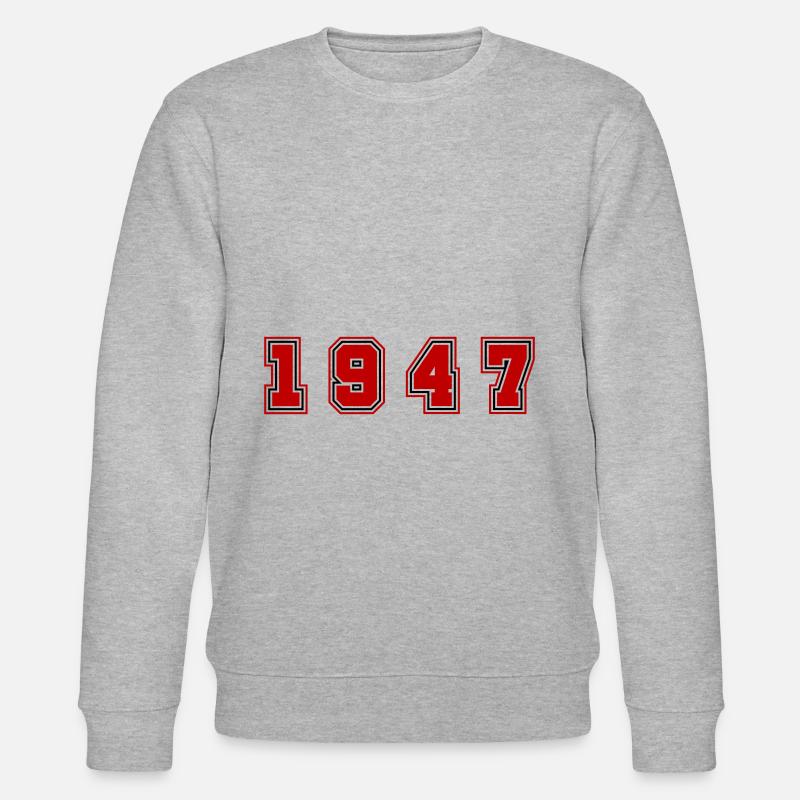 Numéro de l’année 1947 - Sweat bio CHANGER Stanley/Stella Unisexe - gris chiné