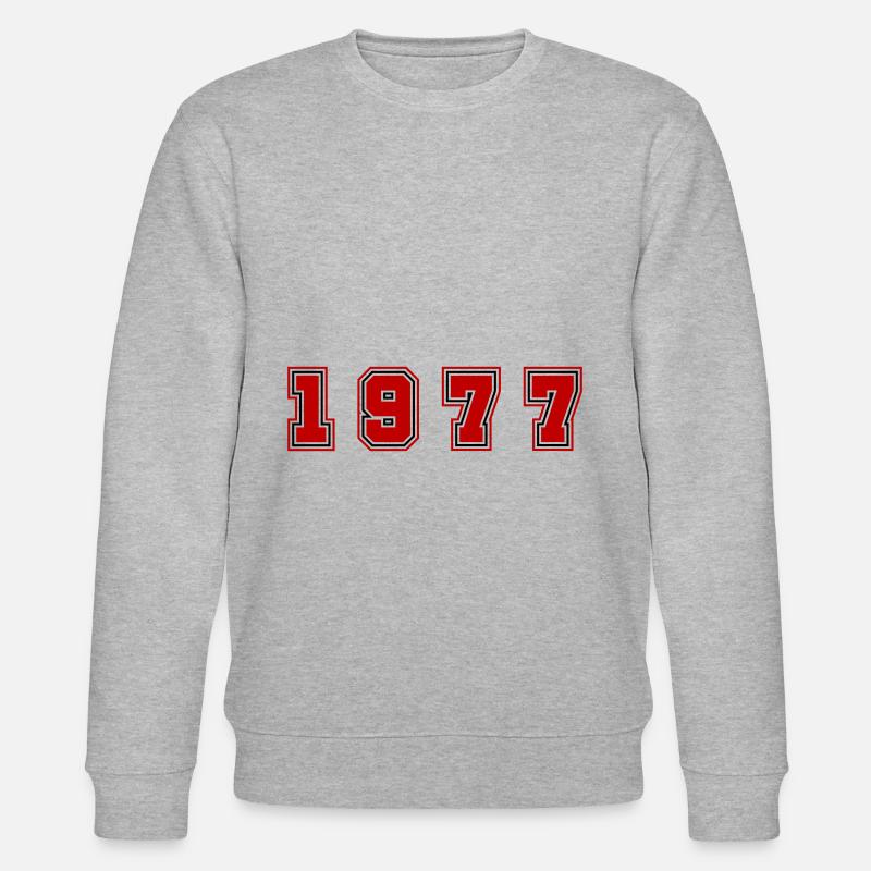 Numéro de l’année 1977 - Sweat bio CHANGER Stanley/Stella Unisexe - gris chiné