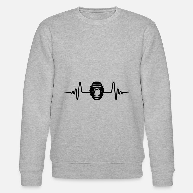 Imker Puls honig - Stanley/Stella Unisex Bio-Sweatshirt CHANGER  - Grau meliert