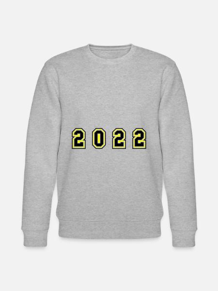 2022 årstal - Stanley/Stella økologisk unisex-sweatshirt CHANGER - grå meleret
