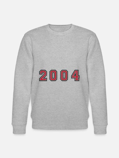 2004 year number - Stanley/Stella CHANGER Unisex Organic Sweatshirt - heather grey