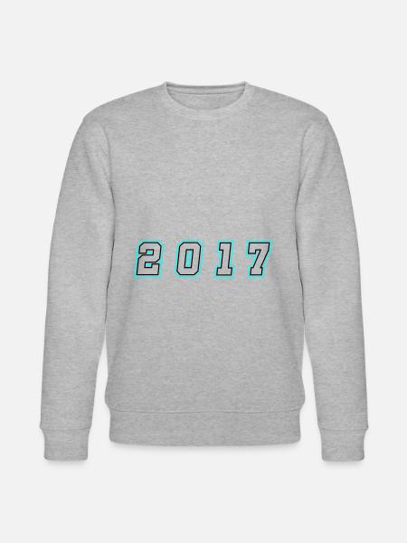 2017 Year Number - Stanley/Stella CHANGER Unisex Organic Sweatshirt - heather grey