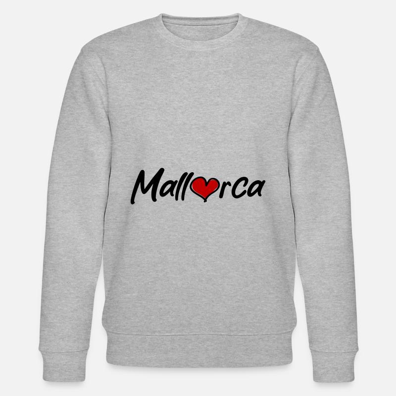 Mallorca Herz - Stanley/Stella Unisex Bio-Sweatshirt CHANGER  - Grau meliert