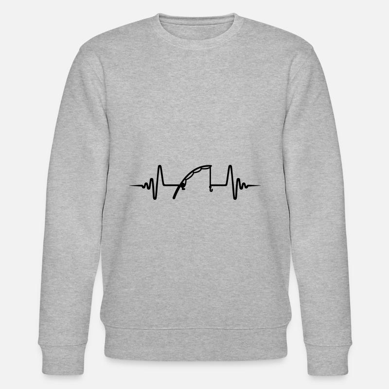 Canne à pêche pulse - Sweat bio CHANGER Stanley/Stella Unisexe - gris chiné