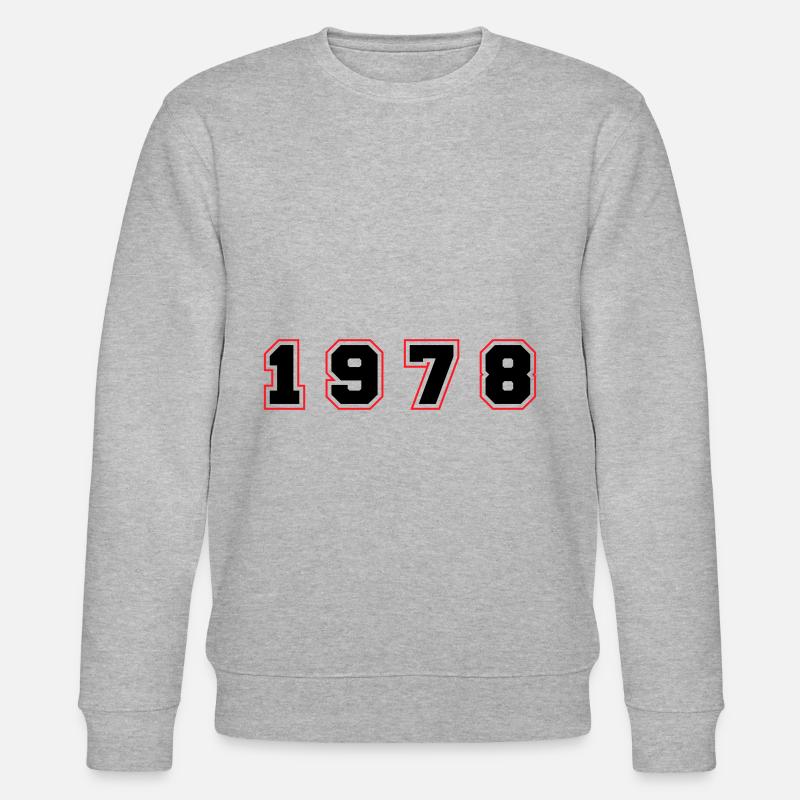 Numéro de l’année 1978 - Sweat bio CHANGER Stanley/Stella Unisexe - gris chiné