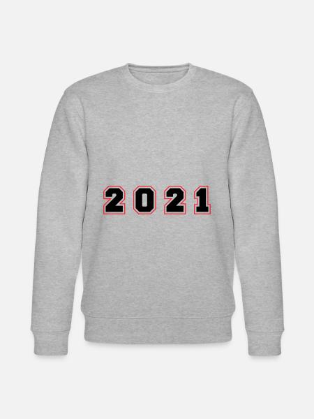 2021 Year Number - Stanley/Stella CHANGER Unisex Organic Sweatshirt - heather grey