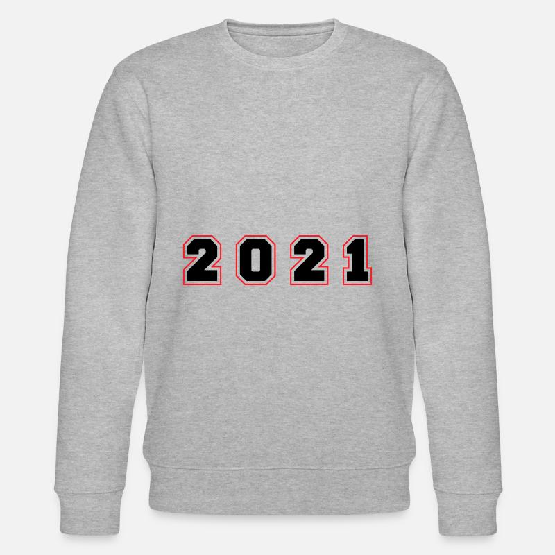 2021 Year Number - Stanley/Stella CHANGER Unisex Organic Sweatshirt - heather grey