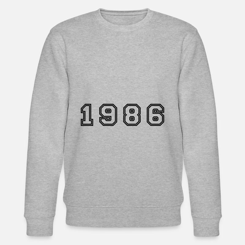 Numéro de l’année 1986 - Sweat bio CHANGER Stanley/Stella Unisexe - gris chiné