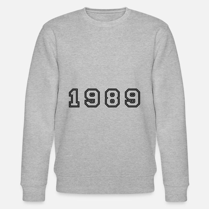 Numéro de l’année 1989 - Sweat bio CHANGER Stanley/Stella Unisexe - gris chiné