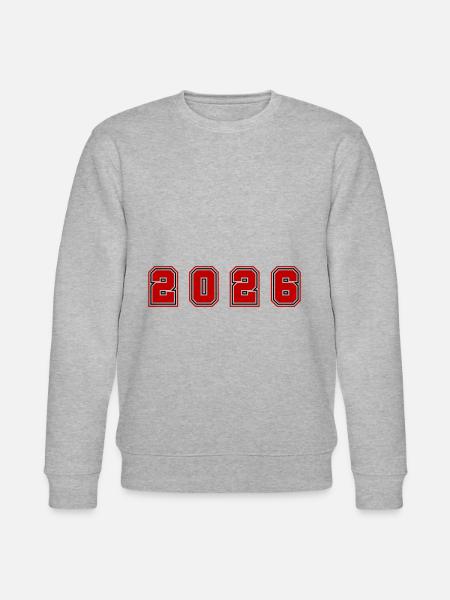 2026 Year Number - Stanley/Stella CHANGER Unisex Organic Sweatshirt - heather grey