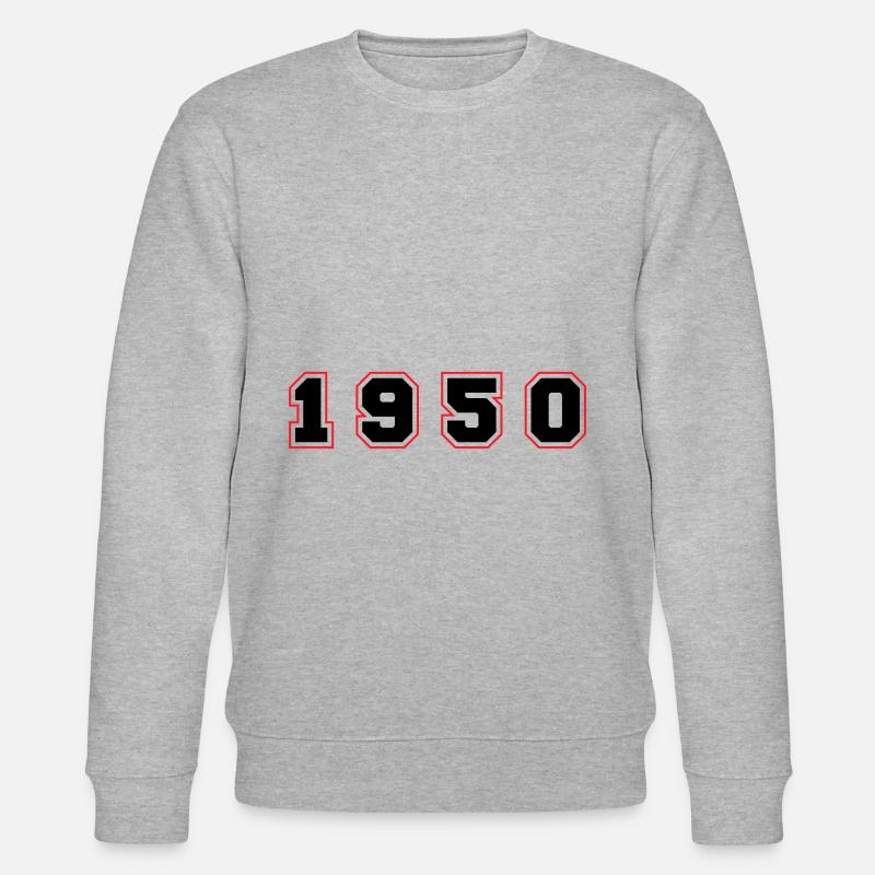 Numéro de l’année 1950 - Sweat bio CHANGER Stanley/Stella Unisexe - gris chiné