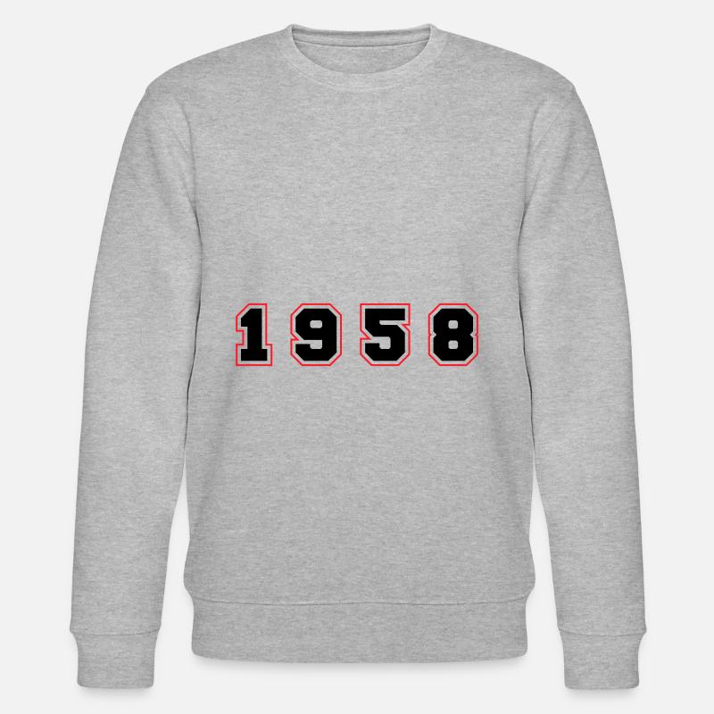Numéro de l’année 1958 - Sweat bio CHANGER Stanley/Stella Unisexe - gris chiné