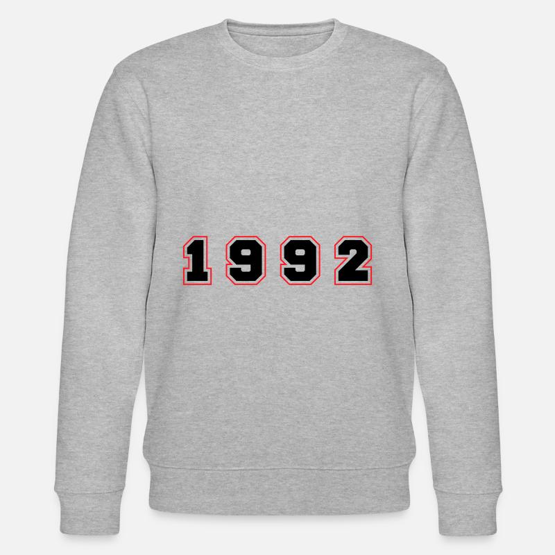 Numéro de l’année 1992 - Sweat bio CHANGER Stanley/Stella Unisexe - gris chiné