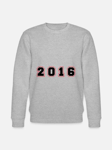 2016 Year Number - Stanley/Stella CHANGER Unisex Organic Sweatshirt - heather grey
