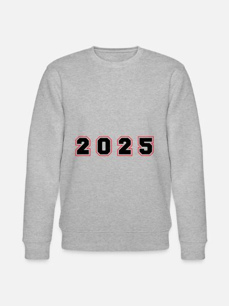 2025 Year Number - Stanley/Stella CHANGER Unisex Organic Sweatshirt - heather grey