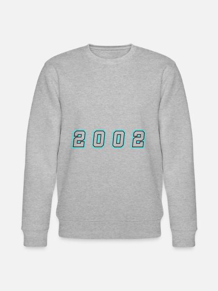2002 Year Number - Stanley/Stella CHANGER Unisex Organic Sweatshirt - heather grey