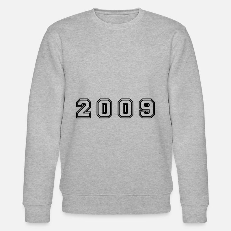 2009 Jahr Zahl - Stanley/Stella Unisex Bio-Sweatshirt CHANGER  - Grau meliert