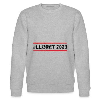 Lloret De Mar 2023 - Sweat bio CHANGER Stanley/Stella Unisexe - gris chiné - Devant - Nik (191cm) & Marisol (170cm)