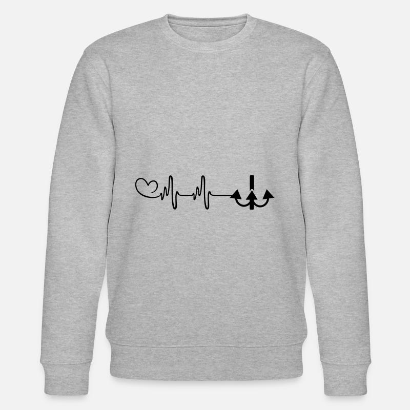 Pouls d’hameçon - Sweat bio CHANGER Stanley/Stella Unisexe - gris chiné