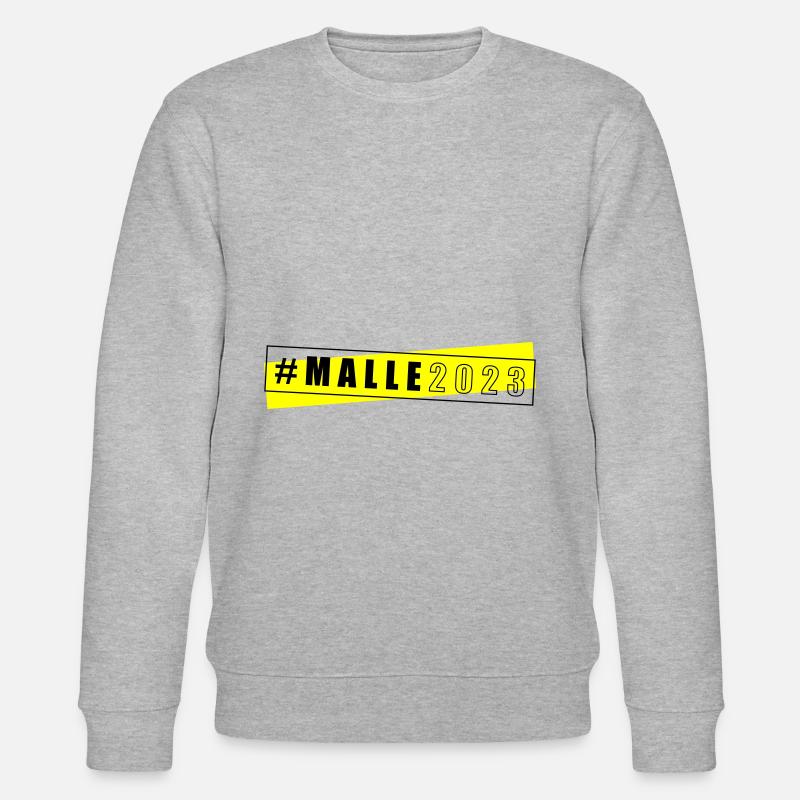 Malle 2023 Mallorca - Stanley/Stella Unisex Bio-Sweatshirt CHANGER - Grau meliert