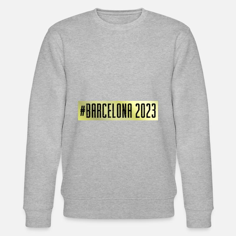 Barcelona 2023 - Stanley/Stella Unisex Bio-Sweatshirt CHANGER  - Grau meliert
