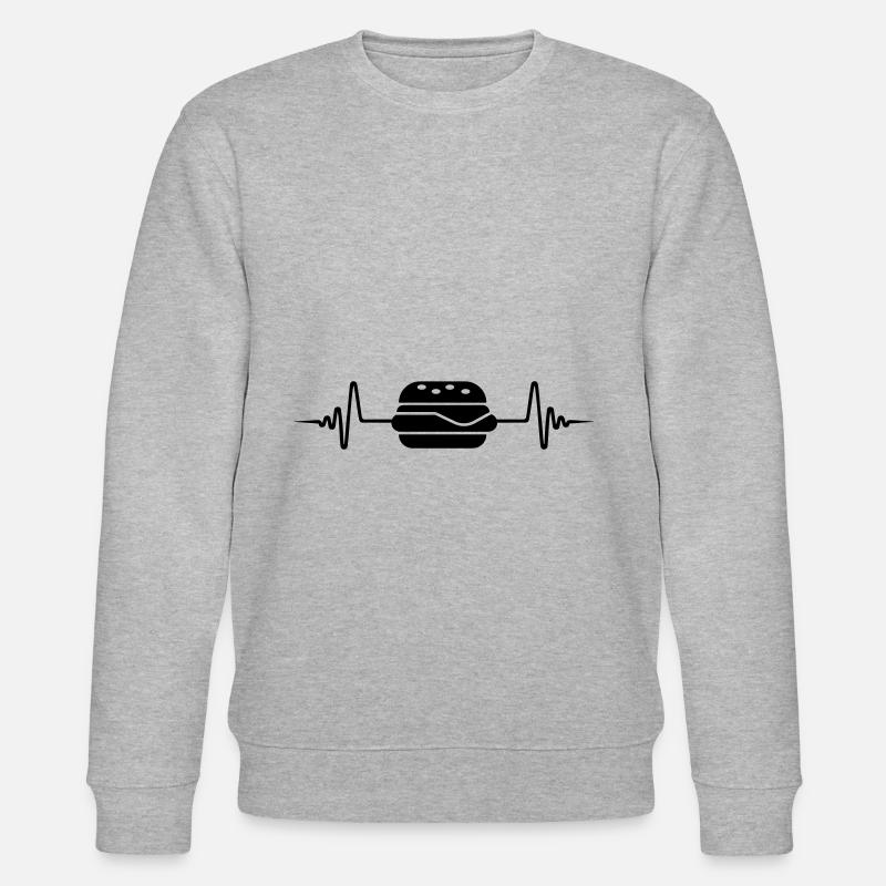 Burger Puls Silhouette - Stanley/Stella CHANGER Unisex Organic Sweatshirt - heather grey