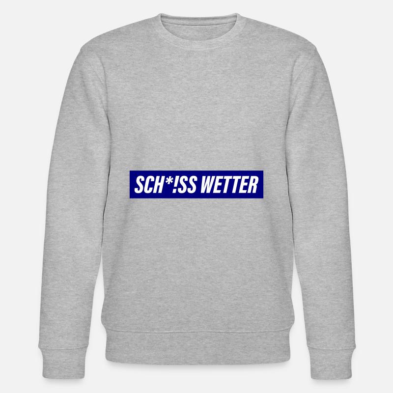 Scheiss Wetter - Stanley/Stella Unisex Bio-Sweatshirt CHANGER  - Grau meliert