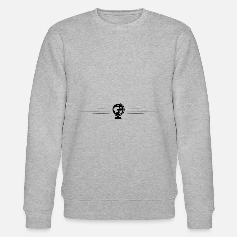 Globe Line icon - Stanley/Stella CHANGER Unisex Organic Sweatshirt - heather grey