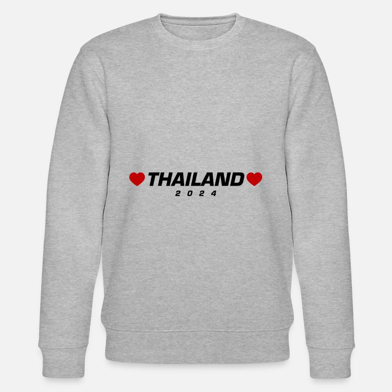 Thaïlande 2024 Coeur - Sweat bio CHANGER Stanley/Stella Unisexe - gris chiné