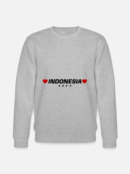 Indonésie 2024 Coeur - Sweat bio CHANGER Stanley/Stella Unisexe - gris chiné